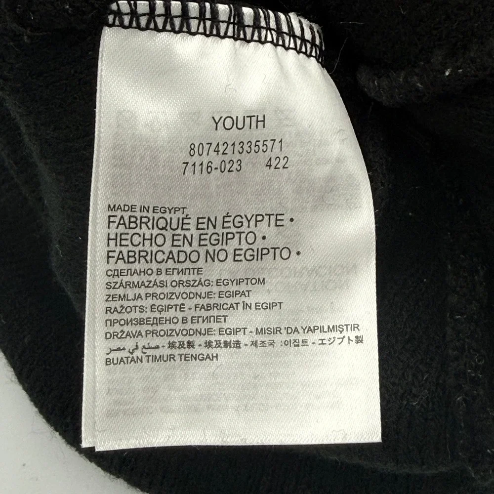 Hurley‎ Beanie Youth Black Orange Shark Teeth Graphic Pom Pom Knit Hat 7116-023
